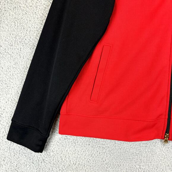 LRL Ralph Lauren Jacket Womens XL Red Preppy Crest Logo Lightweight Pockets LS - Picture 4 of 10